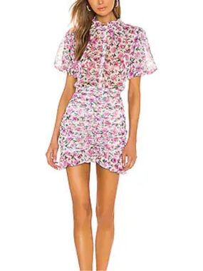 Iorane Floral Cinched Mini Dress Size